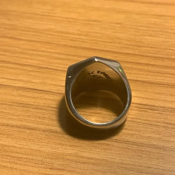 VEGVISIR RING WITH NORDIC SYMBOLS SIZE 9 - Picture 3 of 6